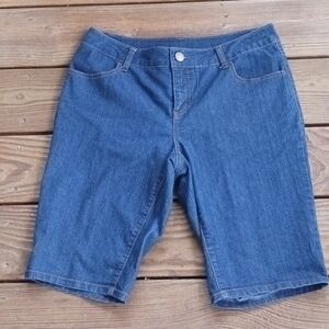 Faded Glory women's Bermuda jean shorts size 10